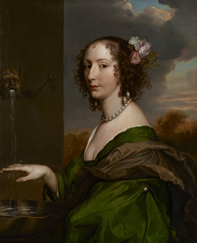 Portret van Lucy Hay (geboren Percy), Gravin van Carlisle (1599 – 5 november 1660) door Adriaen Hanneman